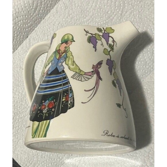 "Villeroy & Boch" 20 Oz Pitcher Design 1900 - Vintage Rare 1980 Art  Nouveau - Picture 3 of 12
